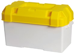 Κουτί μπαταρίας λευκό/κίτρινο moplen 120 A